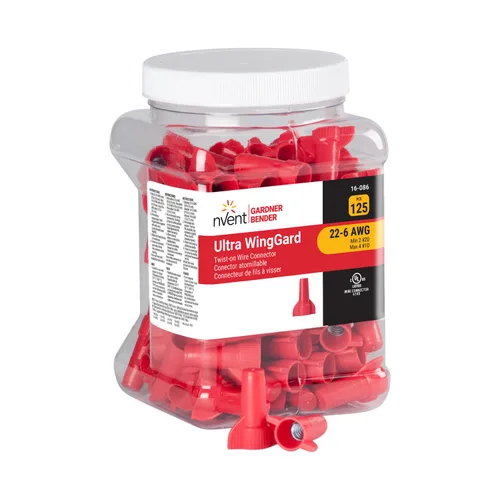 Vista 4 de Gardner Bender Conector 86 16-086 125PK 22-6 AWG, paquete de 125, rojo, 750