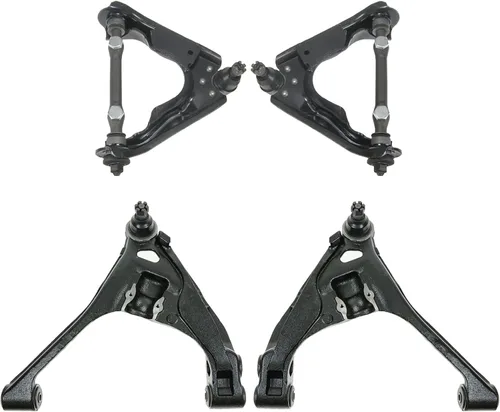 Vista 135 de TRQ Brazo de control superior e inferior del lado del conductor y del pasajero con juego de rótulas compatible con Chevrolet GMC 89-02