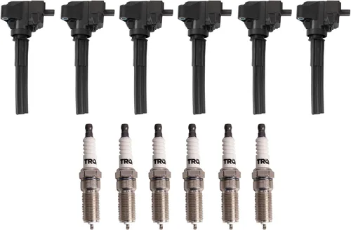 Vista 3 de TRQ Kit de bobina de encendido y bujía Iridium 12 piezas compatible con Ford Explorer 2020-2021 Police Interceptor Utility Lincoln Aviator con V6