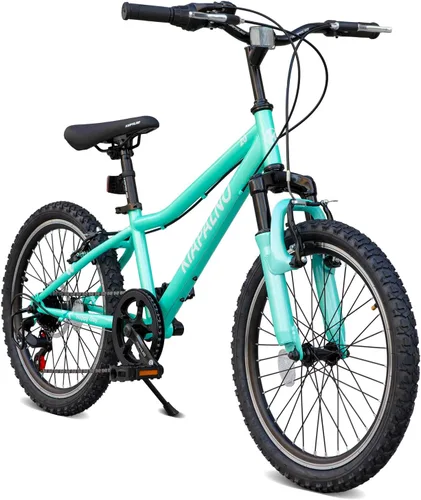 Vista 21 de Bicicleta de montaña para niños de 20 pulgadas, bicicleta de montaña para niños y niñas de 8 a 12 años, 7 velocidades para adolescentes, bicicletas