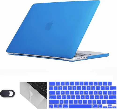 Vista 15 de Se7enline Funda rígida compatible con MacBook Pro de 16 pulgadas 2021/2022/2023/2024 para A2485 A2780 A2991 A3403 M4 M3 M2 M1 y teclado y protector