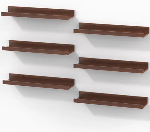 Vista 21 de BAYKA Estantes flotantes de 15.7 x 4.13 pulgadas para pared, decoración de Negro