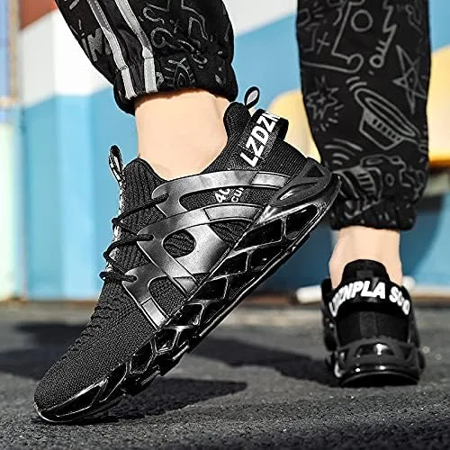 Vista 5 de LZDZN Tenis de correr para hombre, tenis Air para hombre, caminos atléticos, juveniles, deportes, caminar, hombre, casual, a la moda, para correr