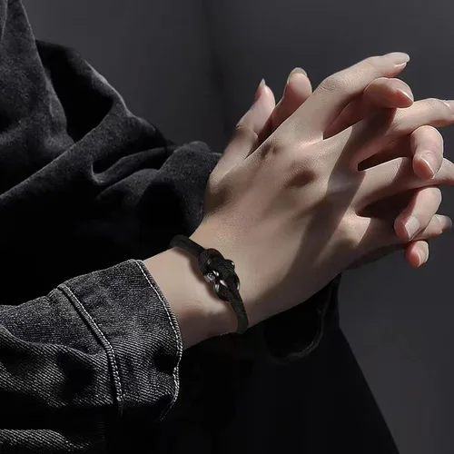 Vista 10 de Pulsera de cuero para hombre (mahua/matikou/yuanquan/8 Infinity)