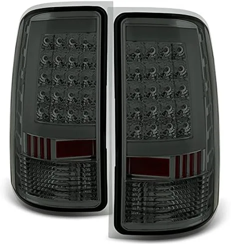 Vista 9 de AKKON - Para 07-13 Sierra 1500 07-14 Sierra 2500 3500 HD Camioneta Pickup Negras Luces Traseras G2 LED Faros de Freno en Pareja