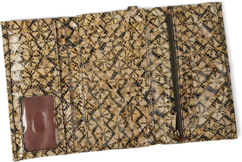 Vista 3 de HOBO Keen - Cartera triple para mujer, forro de poliéster con cierre de botón a presión, práctica y elegante cartera compacta, Twinkle Print, Keen