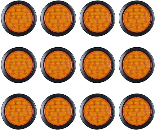 Vista 36 de Kit de tapones de cableado con cubierta de hule para luz trasera LED redonda de 4", 12 ledes, para RV, camioneta