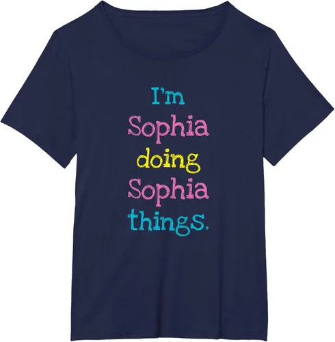 Vista 15 de Sophia - Camiseta con texto personalizado para niñas