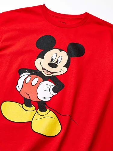 Vista 2 de Disney Men's Classic Mickey Mouse Full Size Graphic Short Sleeve T-Shirt