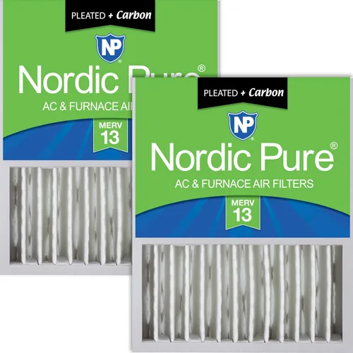 Vista 12 de Nordic Pure 16 x 20 x 5 (tamaño real: 15 7/8 x 19 5/8 x 4 3/8) Honeywell Filtros de aire de repuesto Merv 8 Plus Carbon 1 paquete