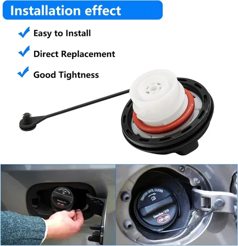 Vista 6 de FC1079 Reemplazo de tapa de gasolina para 2004-2009 F150 de reemplazo de tapa de combustible compatible con 2009-2021 F250 F350, Mustang 2008-2013