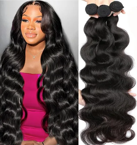 Vista 30 de Paquetes de Cabello Humano de Ondas Profundas （12 14 16 ）12A 100% Sin Procesar Cabello Humano Virgen Brasileño Profundo Rizado Tejido de Cabello