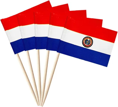 Vista 14 de stidsds 100 banderas de Antigua y Barbuda con palillos de dientes de Antigua y Barbuda, mini adornos pequeños para cupcakes de Antigua y Barbuda