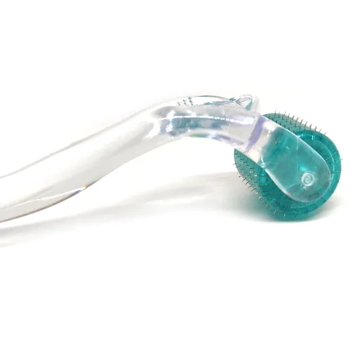 Vista 3 de Derma Roller, microagujas de titanio de 192 pines para cara, cuerpo y cuero cabelludo - Rodillo de microagujas para hombres y mujeres - Herramientas