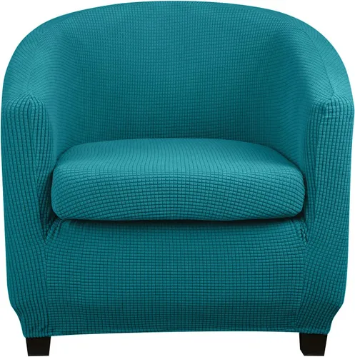 Vista 11 de Lellen Funda para silla de club con funda de cojín de asiento, fundas de sofá, fundas redondas para silla de bañera, funda protectora de sillón