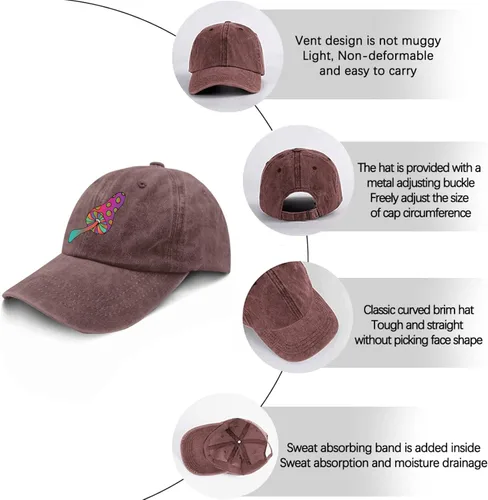 Vista 6 de devor Sombrero de papá con forma de hongo para hombre, divertido sombrero de mezclilla ajustable