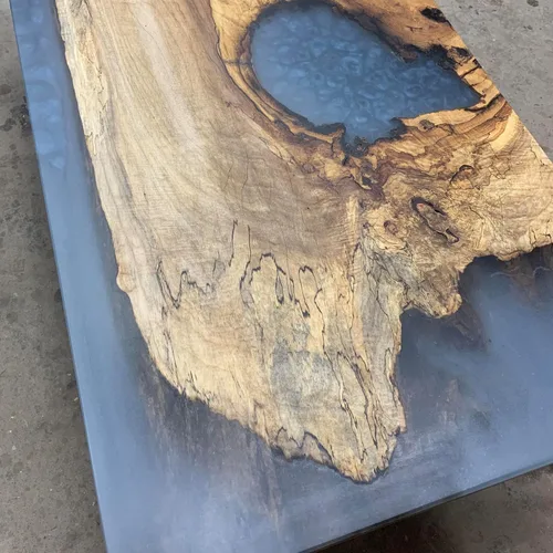 Vista 9 de Kit de resina epoxi con endurecedor, transparente, autonivelante, resistente a los rayos UV, fórmula no tóxica - Acabado de alto brillo para mesas