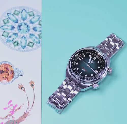 Vista 5 de PHOIBOS Relojes de buceo originales para hombre, automáticos japoneses de 1.614in, acero inoxidable, 656.2ft, resistentes al agua, Estilo compresor