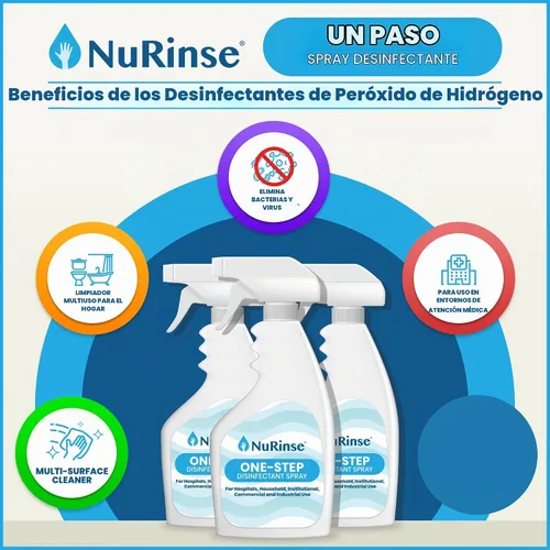 Vista 3 de Spray desinfectante de un solo paso 32 onzas líquidas Un paquete Limpiador y desinfectante multiusos