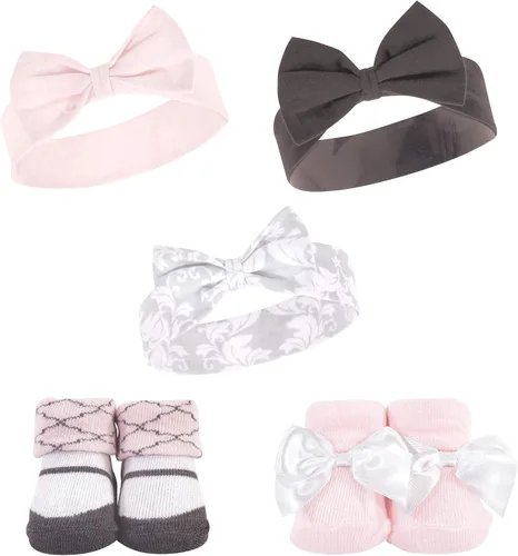 Vista 17 de Hudson Baby Conjunto de regalo de diadema y calcetines para niña