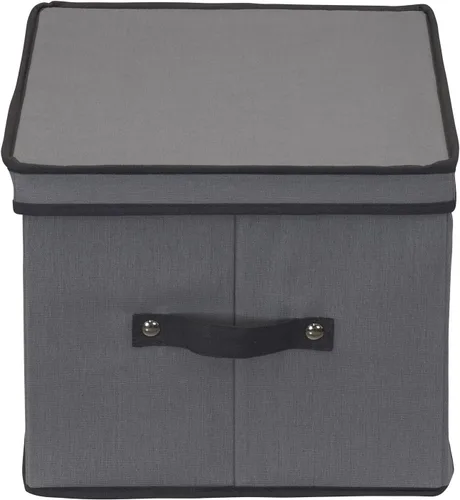 Vista 6 de Household Essentials Caja de almacenamiento para copas con ventana, con tapa, 12 compartimentos de almacenamiento, asas dobles, perfecta