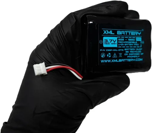 Vista 6 de Paquete de 2 baterías recargables de iones de litio 300-10186 3.7 V 7800 mAh para panel de sistema de seguridad