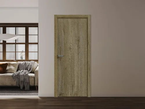 Vista 8 de SARTODOORS Puerta francesa sólida interior interior de 18 x 80 pulgadas roble caramelo 3001 básico Manija de marco de panel regular individual