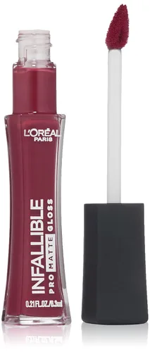 Vista 8 de L'Oréal Paris Infallible Lip Pro Matte Gloss, Aphrodite Kiss, 0.21 onzas líquidas