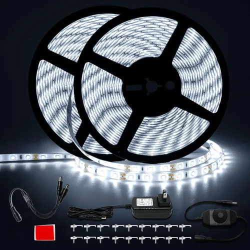 Vista 9 de Unidades de tiras de luz LED a prueba de agua, SMD 2835 LEDs 12V, Tiras de luz de cinta LED de 12V