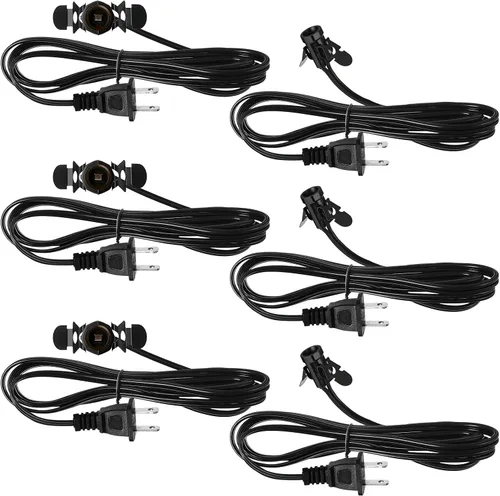 Vista 13 de Macarrie 2 Piezas Cables de Lámpara con Clip con Portalámparas E12 Cable de Repuesto de Lámpara Individual para Accesorios de Decoraciones de Pueblo