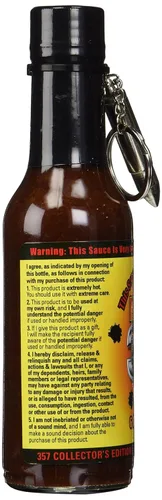 Vista 3 de Mad Dog 357 Salsa picante edición coleccionistas con llavero 357,000 Scoville Heat - Llavero coleccionable con cuchara de bala, listo para regalo