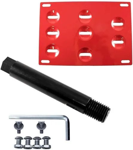 Vista 2 de Xotic Tech - Soporte de montaje para placa de matrícula de remolque de aluminio rojo, compatible directamente con Lexus es 2006-2018 y CT 2011-2017