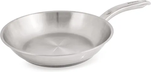 Vista 6 de BergHOFF Belly Shape - Juego de utensilios de cocina de acero inoxidable 18/10, 7 piezas, tapas de vidrio, calentamiento rápido, uniforme, placa