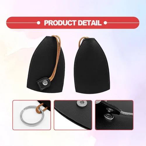 Vista 3 de Reative - Funda extraíble para llaves de automóvil, elegante y creativa, protector de llave de automóvil, funda protectora de cuero extraíble