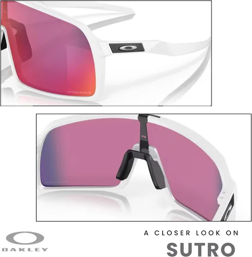 Vista 130 de Oakley Sutro OO9406 / OO9462 - Lentes de sol para hombre, kit de correa de accesorios, bolsa de microfibra