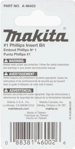 Vista 3 de Makita Impactx #1 Phillips 1″ Broca de inserción