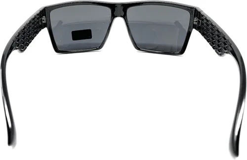 Vista 5 de Locs 91105 Gafas de sol negras Auténtico Gángster Flat Top Lowrider Maddogger Sombras, Negro