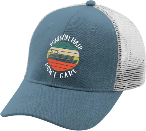 Vista 2 de devor Hats Pontoon Hair Don't Care Baseball Cap, Funny Baseball Caps for Women