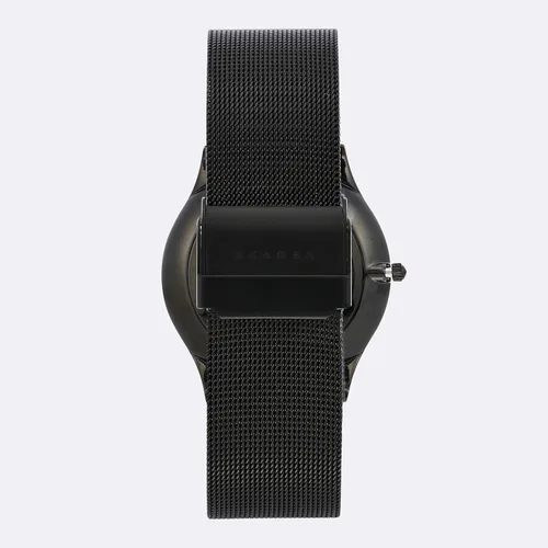 Vista 2 de Skagen Reloj analógico de cuarzo Sundby de acero inoxidable y malla para hombre