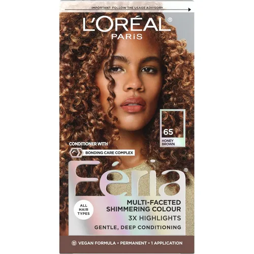 Vista 13 de L'Oreal Paris Feria - Tinte permanente brillante multifacético para el cabello, tinte de alta intensidad para reflejos 3X, 10 negro azabache