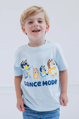 Vista 26 de Bluey Paquete de 3 camisetas para niños para verano, paquete de 3 camisetas de algodón para niños