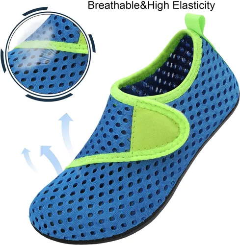 Vista 3 de Centipede Demon Zapatos de agua para niños y niñas, secado rápido, calcetines acuáticos para deportes, playa, natación, surf