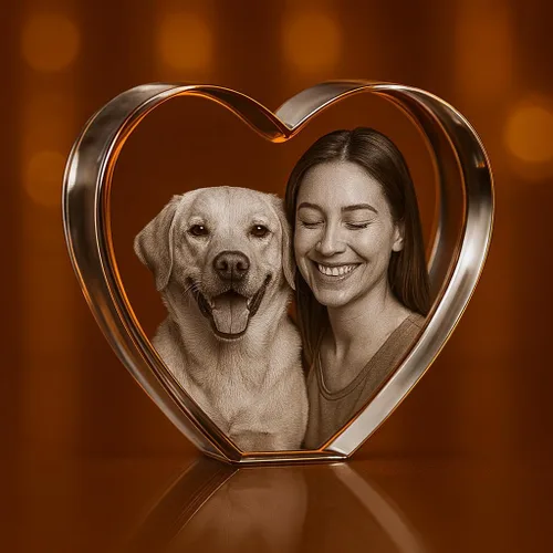 Vista 10 de Rectángulo de fotos de cristal grabado en 3D personalizado Recuerdo grabado con láser personalizado Regalo Decoración Regalo conmemorativo