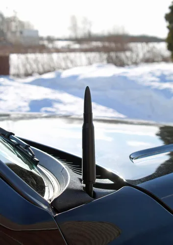 Vista 7 de Votex - Fabricado en Estados Unidos - Antena de aluminio bala negra calibre 50 - Compatible con Ford F150 - F250 - F350 Jeep Wrangler - Gladiator