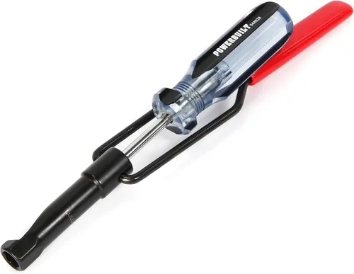 Vista 2 de Powerbuilt herramienta de ajuste de válvula de tuerca de 12 mm y 7-1/2 pulgadas, perno de ajuste de válvula ranurada, para motores de vehículos