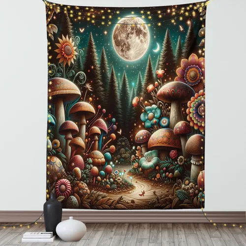 Vista 37 de Ambesonne Tapiz de arte afro, hombre negro fuerte con una corona de trazos impresión de pintura moderna, decoración de tela para colgar en la pared