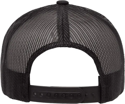 Vista 4 de Embroidered Swordfish Trucker Hat for Men & Women – Adjustable Mesh Back Snapback Baseball Cap for Fishing Negro-swwt