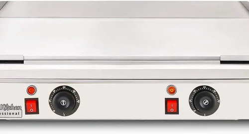 Vista 4 de ALDKitchen Plancha plana Parrilla compacta Teppanyaki con escápula Control manual 110 V (23.85 x 13.97 pulgadas)
