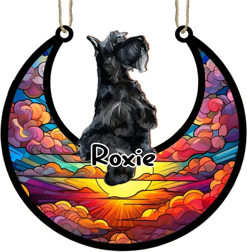 Vista 96 de LOVELYPOD Adorno de Navidad personalizado para perro pastor australiano, atrapasoles conmemorativo, adorno de Navidad de pastor australiano