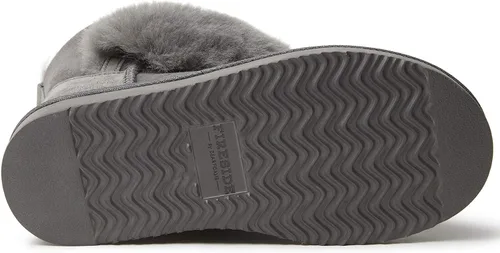 Vista 7 de Dearfoams Fireside Perth Shearling - Pantuflas de bota, forro de piel de oveja, para mujer